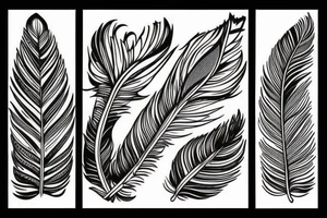 feathers tattoo idea