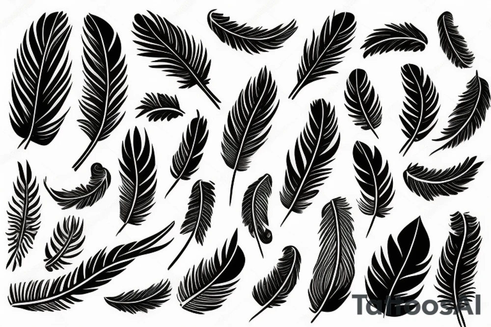 feathers tattoo idea