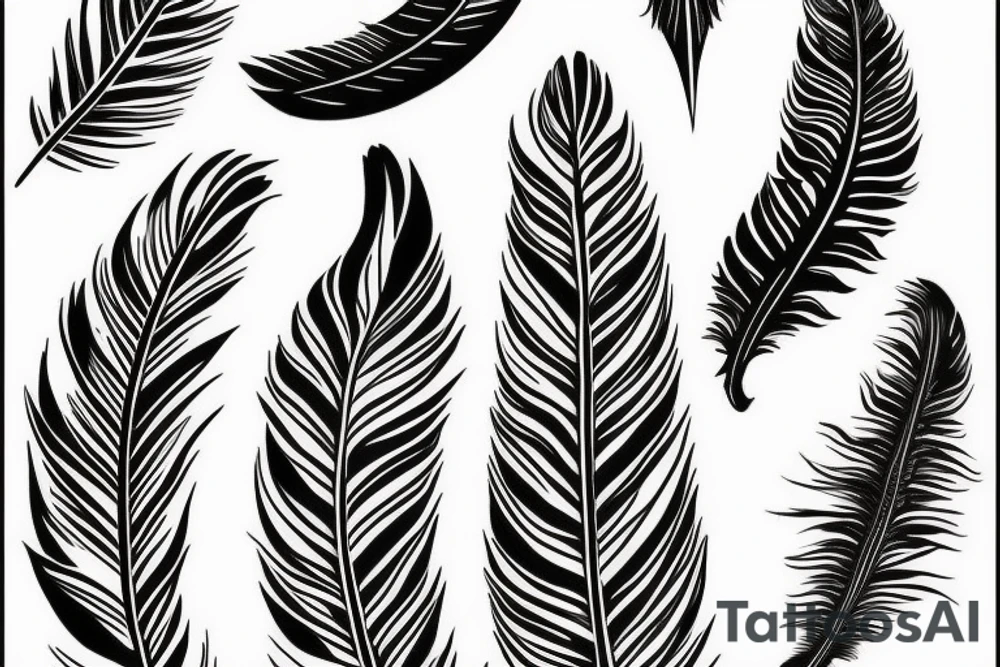 feathers tattoo idea