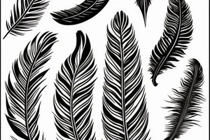 feathers tattoo idea