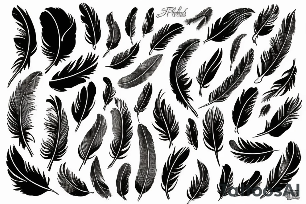feathers tattoo idea