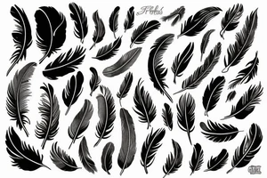 feathers tattoo idea