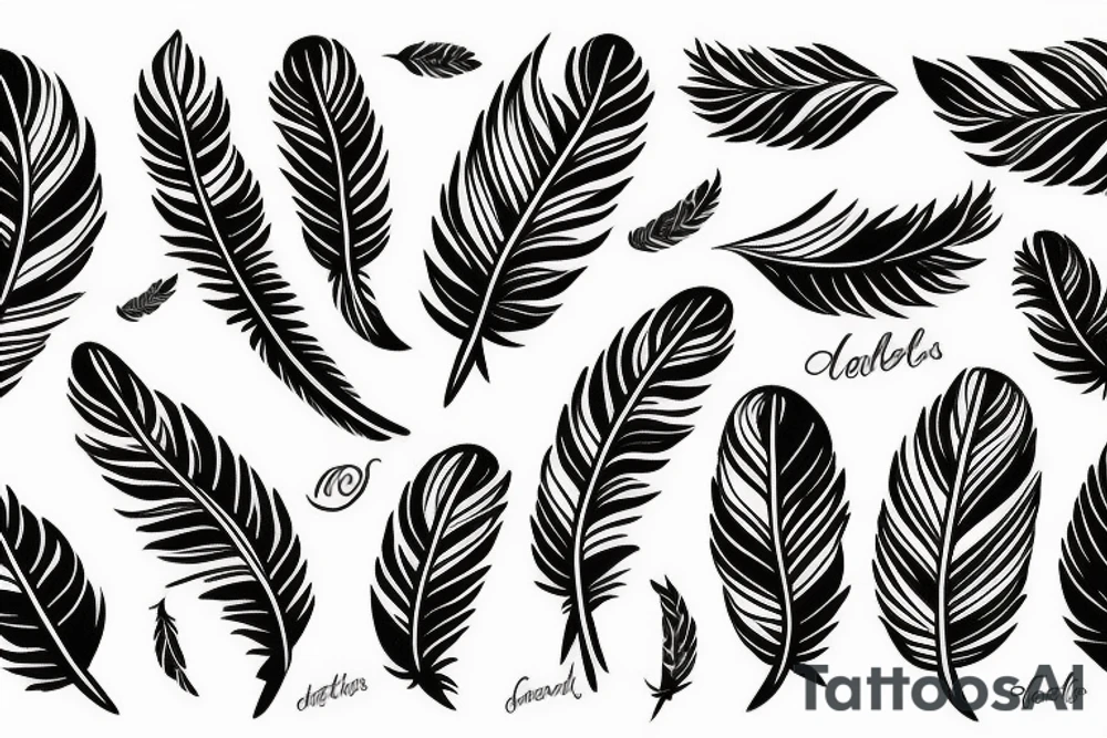 feathers tattoo idea