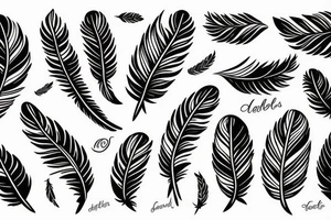 feathers tattoo idea