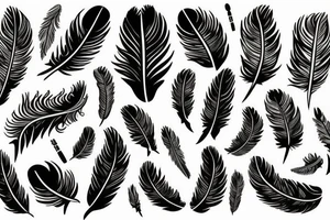 feathers tattoo idea