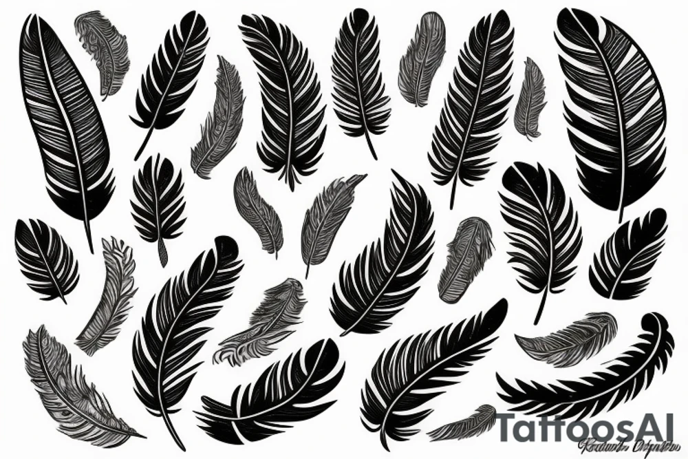 feathers tattoo idea
