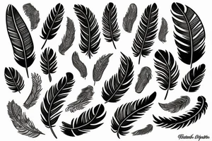 feathers tattoo idea