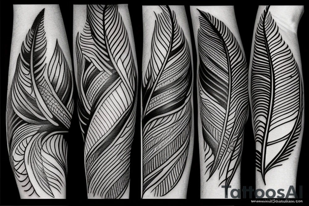 feathers tattoo idea