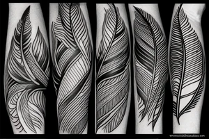 feathers tattoo idea
