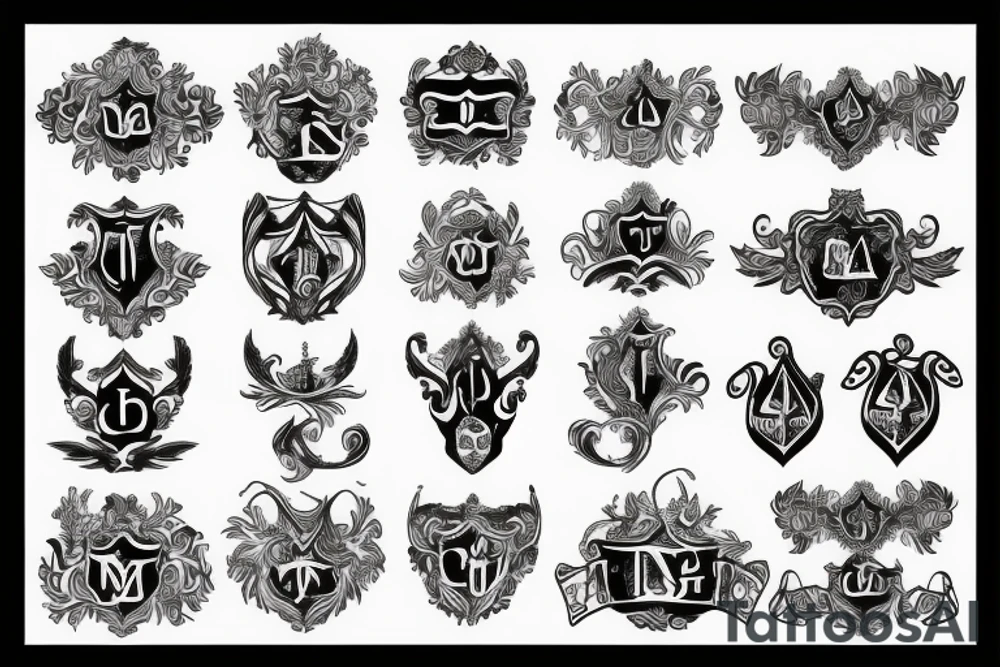 Coat of arm tattoo idea
