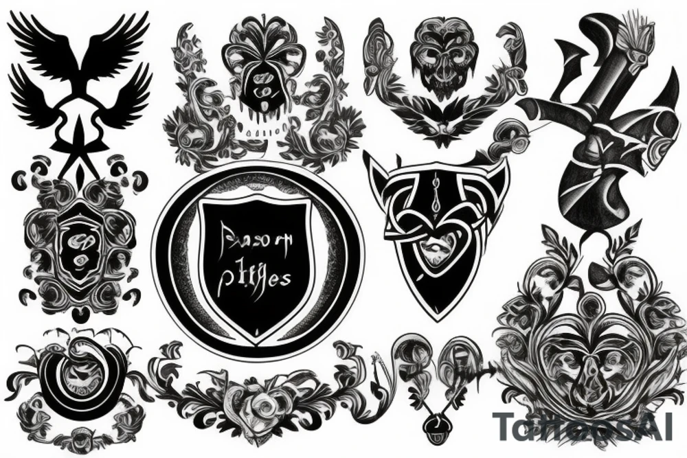 Coat of arm tattoo idea