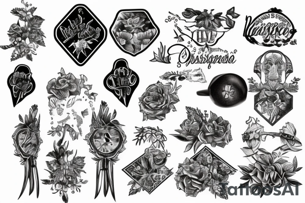 House mount river forest tattoo idea