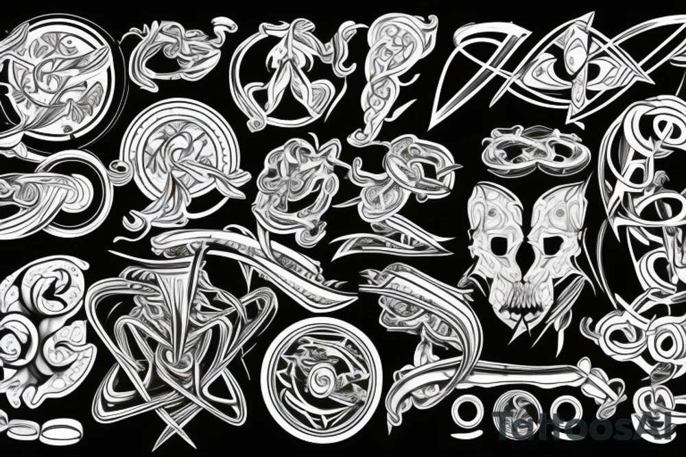 quantum and fitness tattoo idea