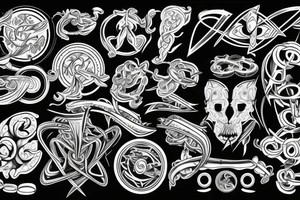 quantum and fitness tattoo idea