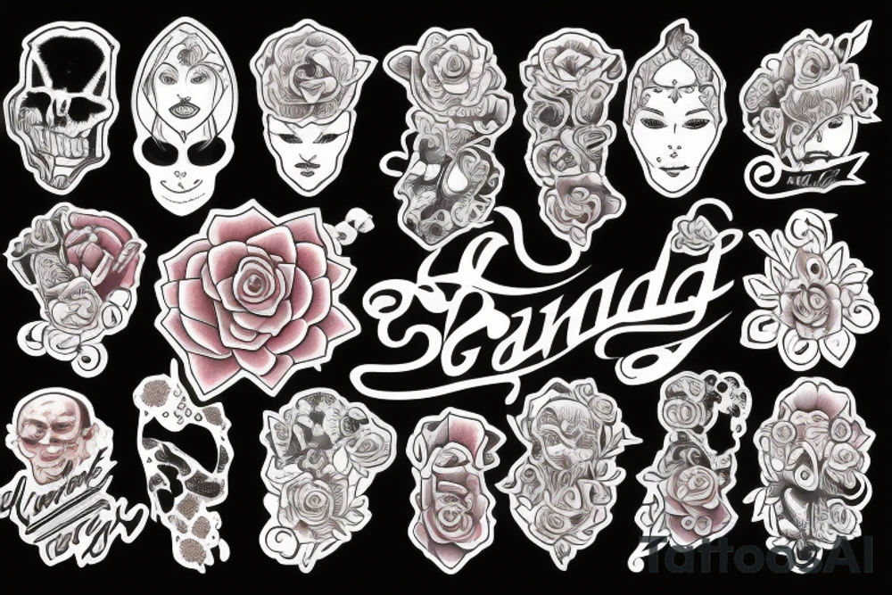 Grand children names tattoo idea