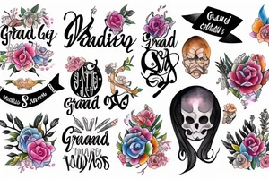 Grand children names tattoo idea