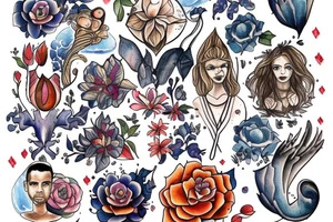 Jonas, Sofia, Noah, Livia, Paul tattoo idea