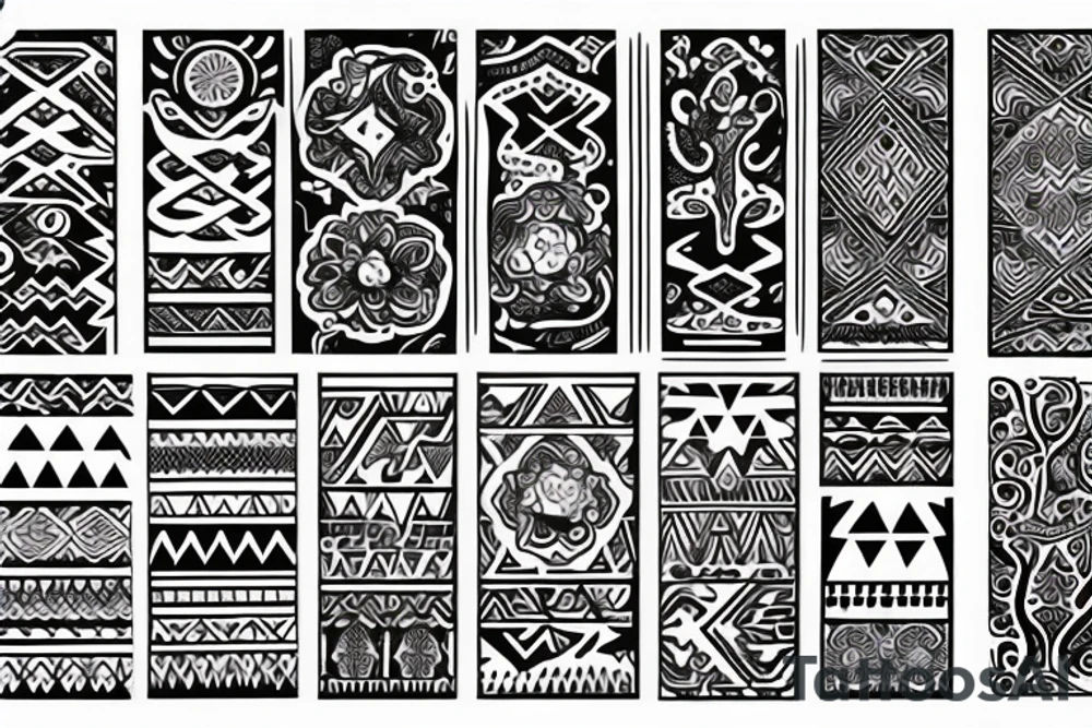 kazakh ornaments tattoo idea