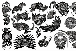 kazakh ornaments tattoo idea