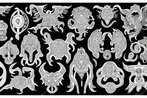 kazakh ornaments tattoo idea