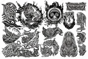 kazakh ornaments tattoo idea