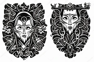 kazakh ornaments tattoo idea
