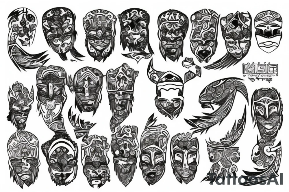 kazakh ornaments tattoo idea