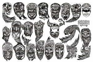 kazakh ornaments tattoo idea