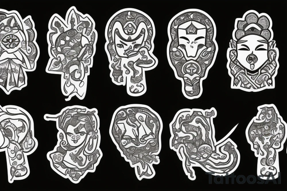 kazakh ornaments tattoo idea