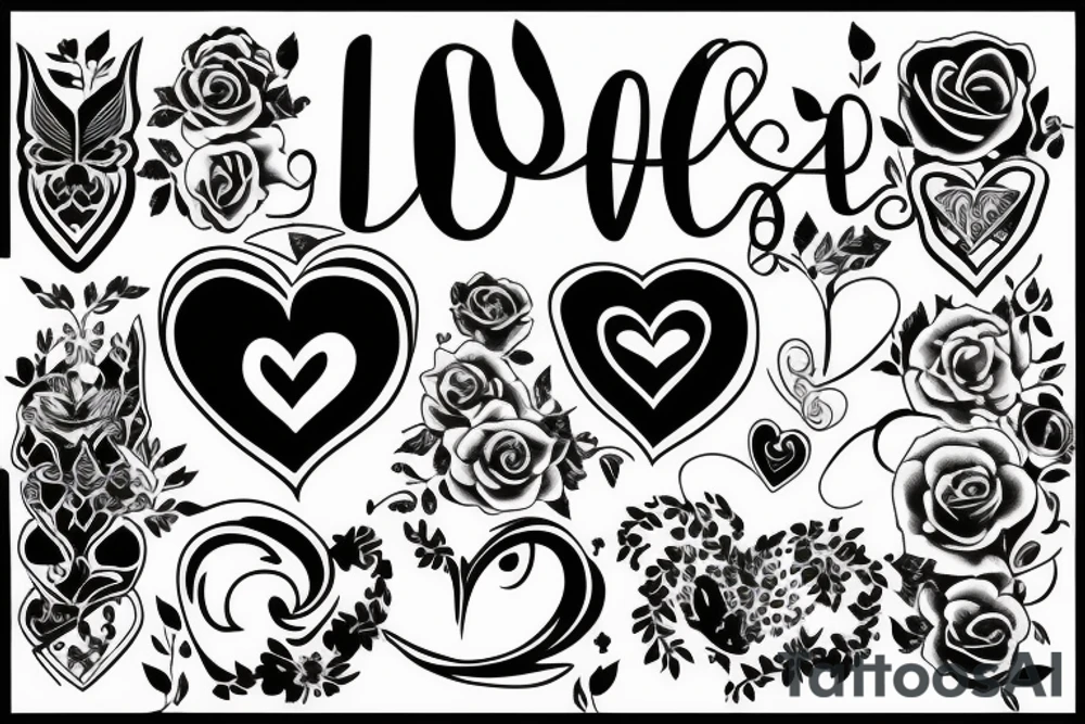Heart opens to love tattoo idea