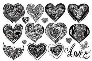 Heart opens to love tattoo idea