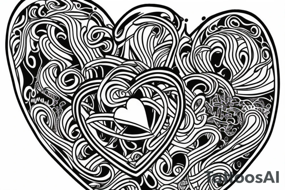 The heart opens a passage for love and interpenetration tattoo idea The heart opens a passage for love and interpenetration tattoo idea