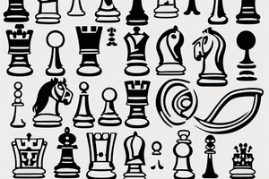 a king and a hand hovering over a chess board tattoo idea
