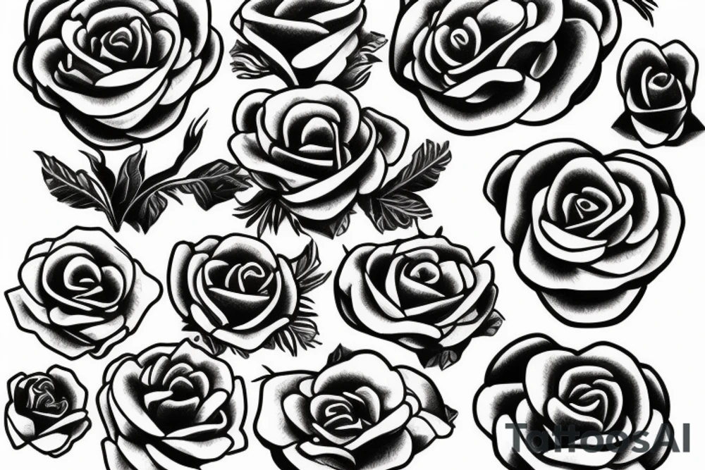 men-yoroi and roses tattoo idea