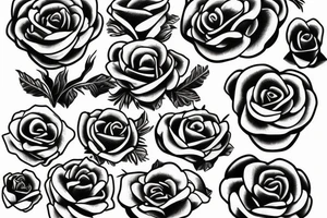 men-yoroi and roses tattoo idea