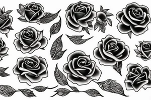 men-yoroi and roses tattoo idea