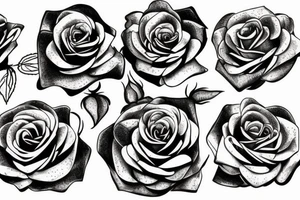 Rose and clock tattoo idea