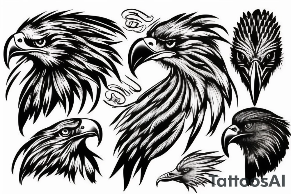 eagle head tattoo idea