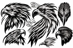 eagle head tattoo idea