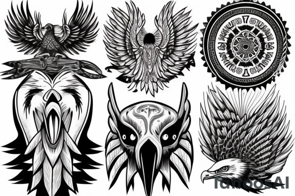 eagle head tattoo idea