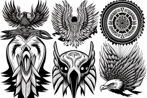 eagle head tattoo idea