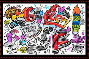 R written in crayon tattoo idea