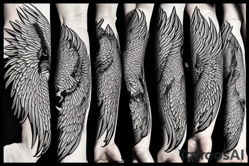 Battling phoenixes tattoo idea