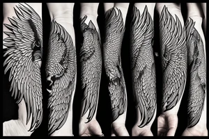 Battling phoenixes tattoo idea