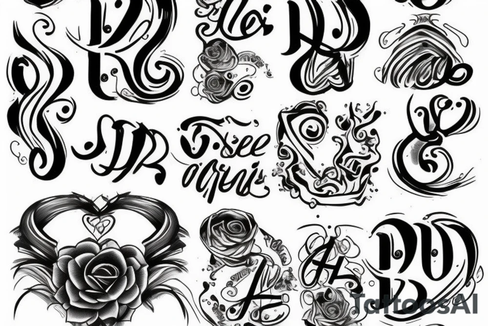 T.D.L written in smoke tattoo idea