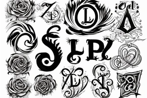 T.D.L written in smoke tattoo idea