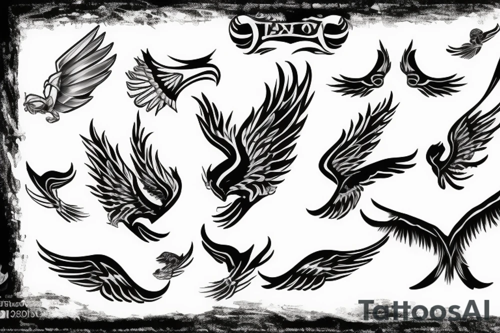 Phoenix flying with talons out fire tattoo idea