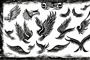 Phoenix flying with talons out fire tattoo idea