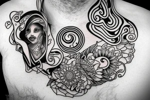 Aquarius collar bone tattoo tattoo idea