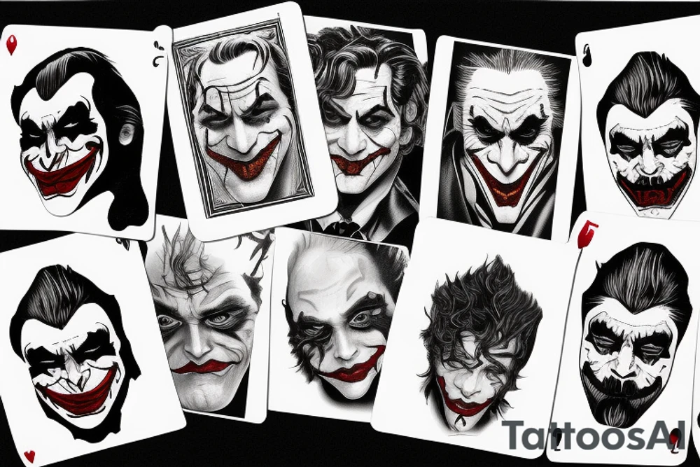 joker joaquin phoenix dice cards why so serious tattoo idea